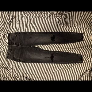 American Eagle curvy ripped high waisted jeggings, sz 4